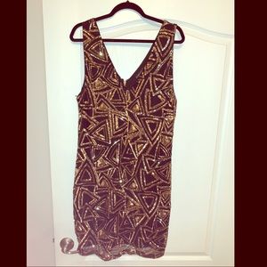 Black and Gold sequin dress 🖤✨